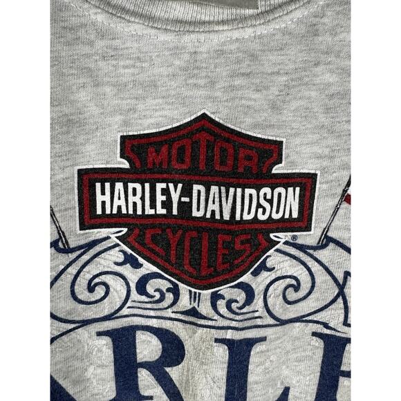 VTG 2002 Harley-Davidson Sleeveless T-Shirt USA Made R.K. Stratman Eagle Bike M - Picture 4 of 12